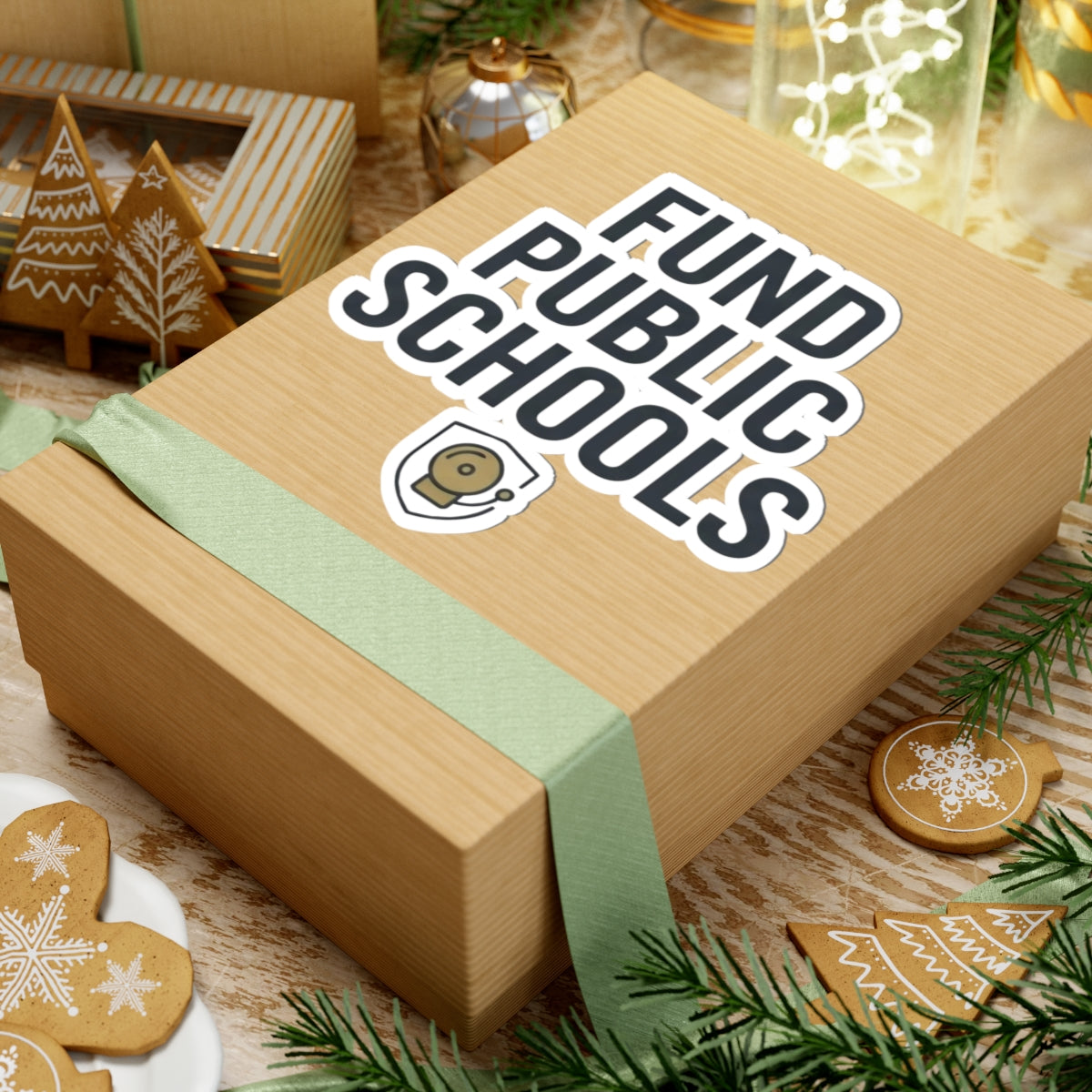 "Protest Series - Fund Public Schools" Sticker