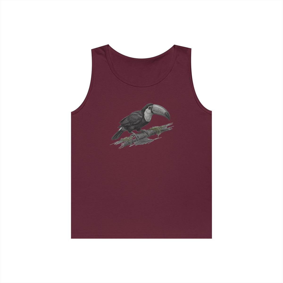 "Pencil Sketch Art Toucan" Tank Top