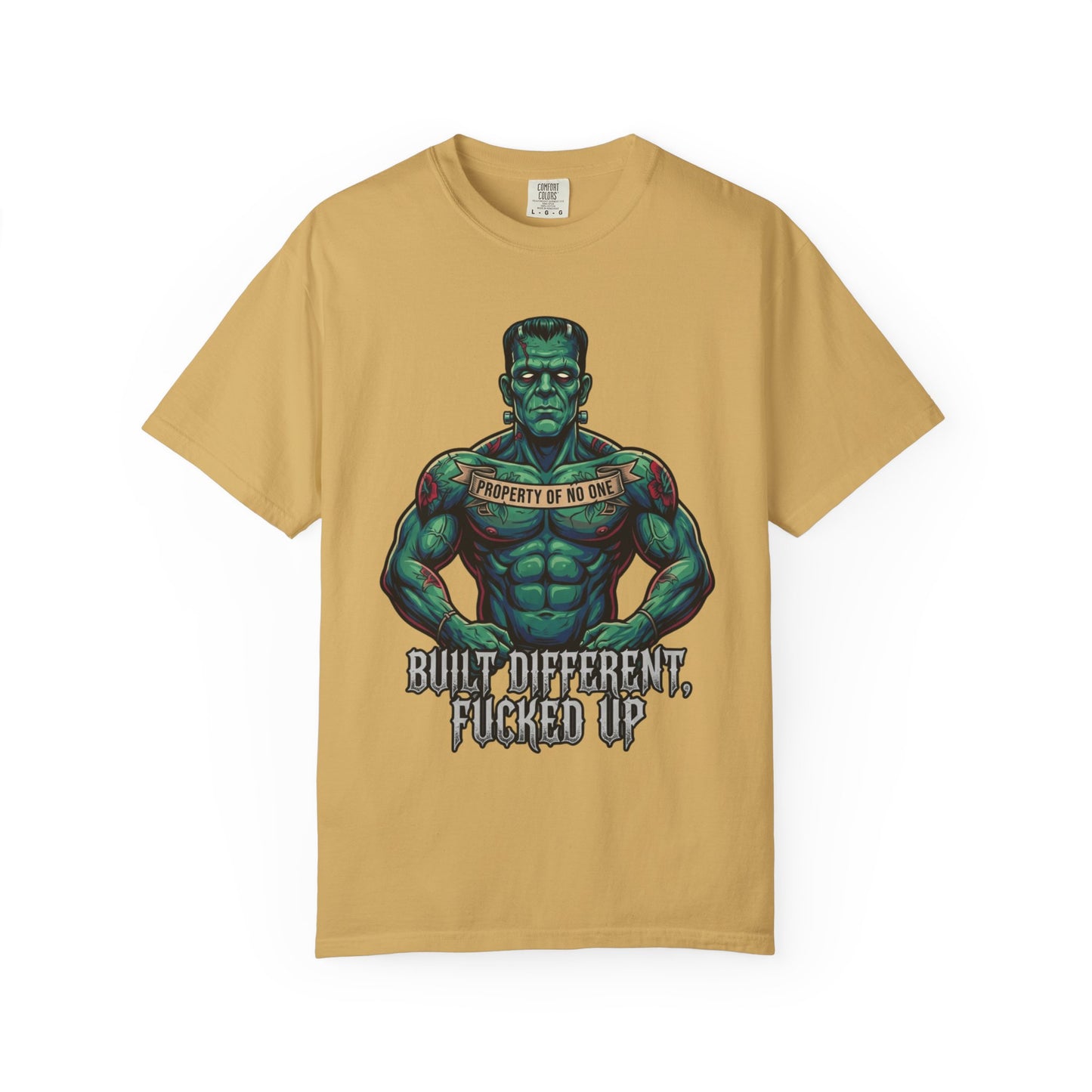 "Built Different" Unisex Garment-Dyed Tee