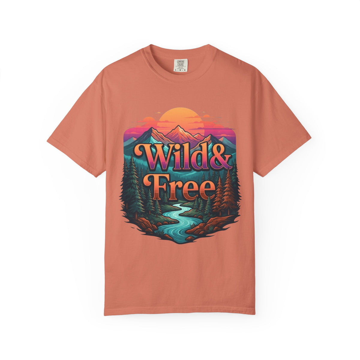 Color: Terracotta | Wild & Free Unisex Garment-Dyed Tee
