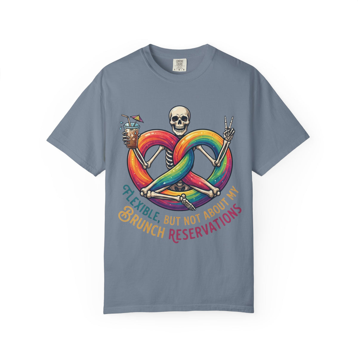 "Flexible But Not About Brunch" Unisex Garment-Dyed Tee