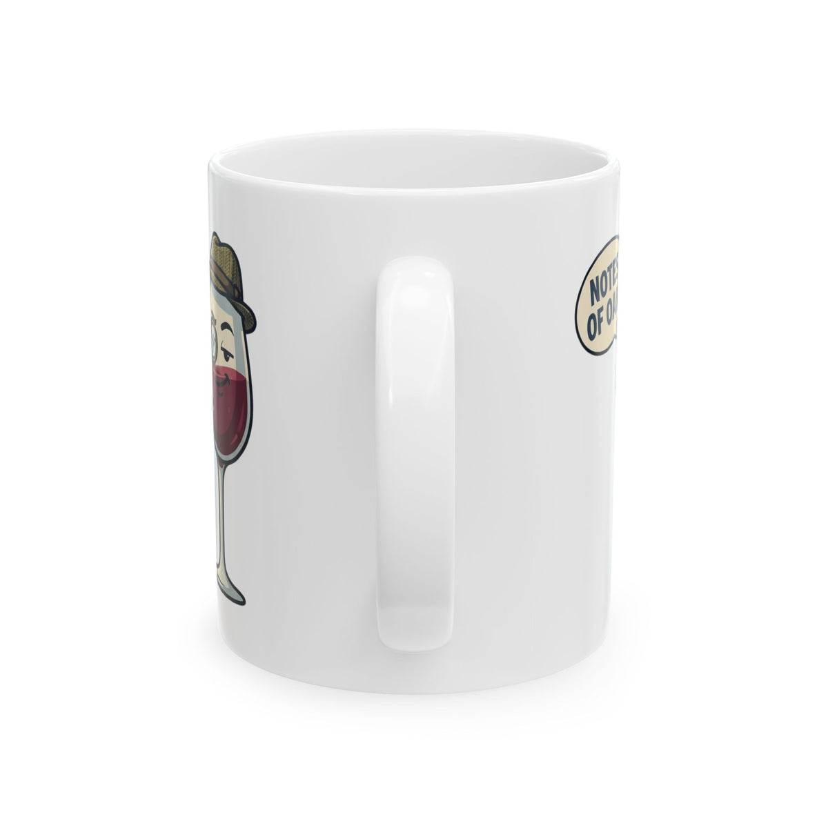 "I Pretend To Understand Wine" White Ceramic Mug — Graphic