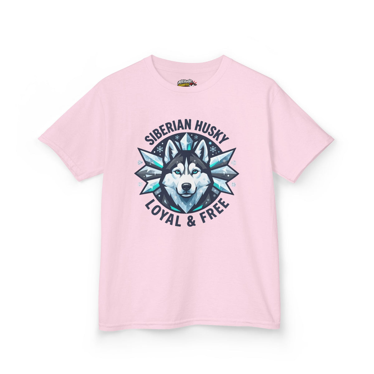 "Siberian Husky Loyal & Free" Kids Tee