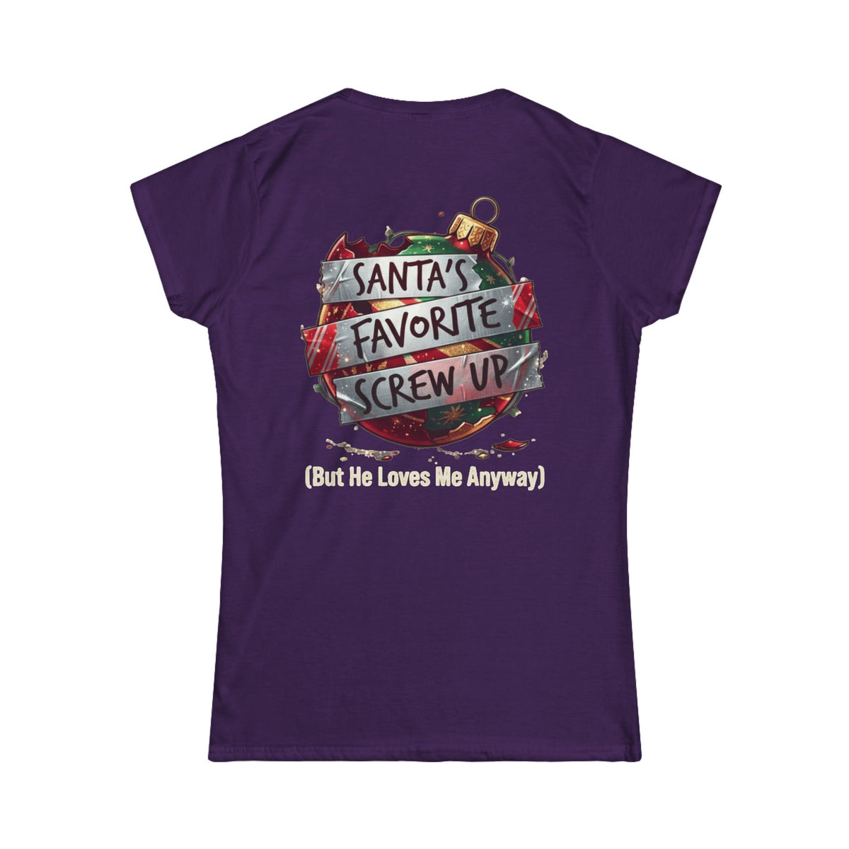 Color: Purple | Santa's Favorite Screw Up Women's Tee