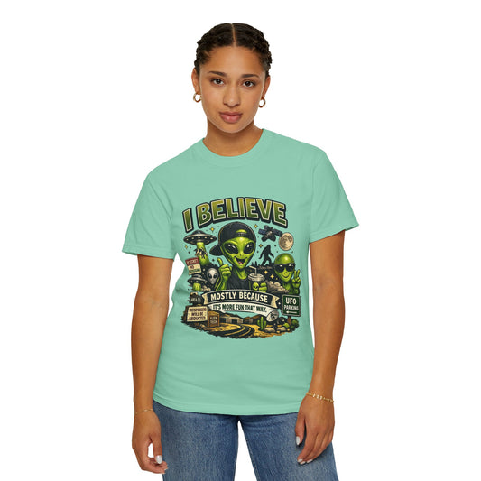 "I Believe" Unisex Garment-Dyed Tee