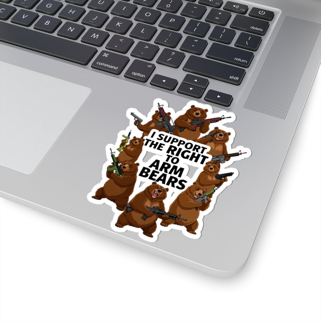 Arm Bears, Not People | Kiss-Cut Sticker — AttitudeShirts