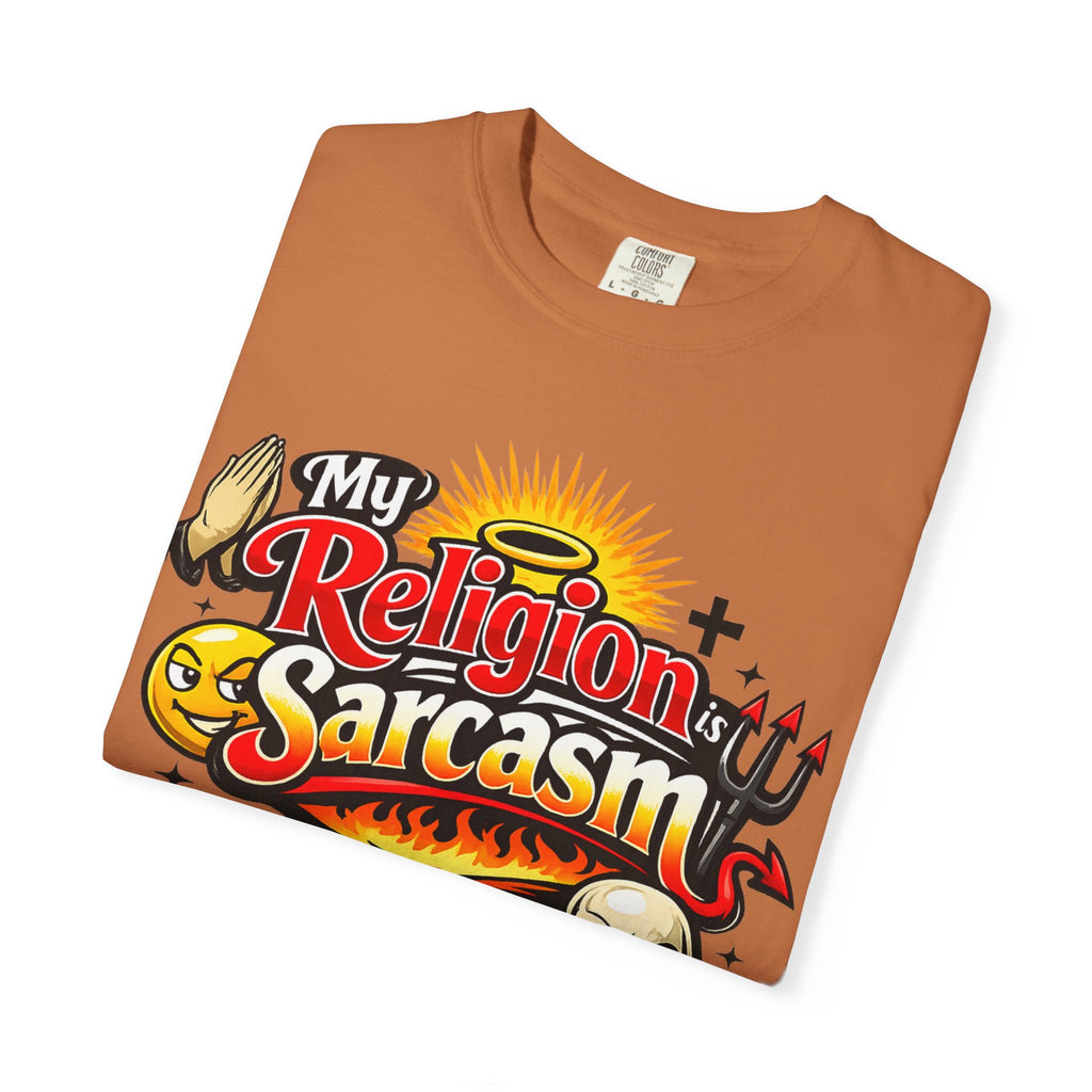 "The Church of Snark" Unisex Garment-Dyed T-shirt