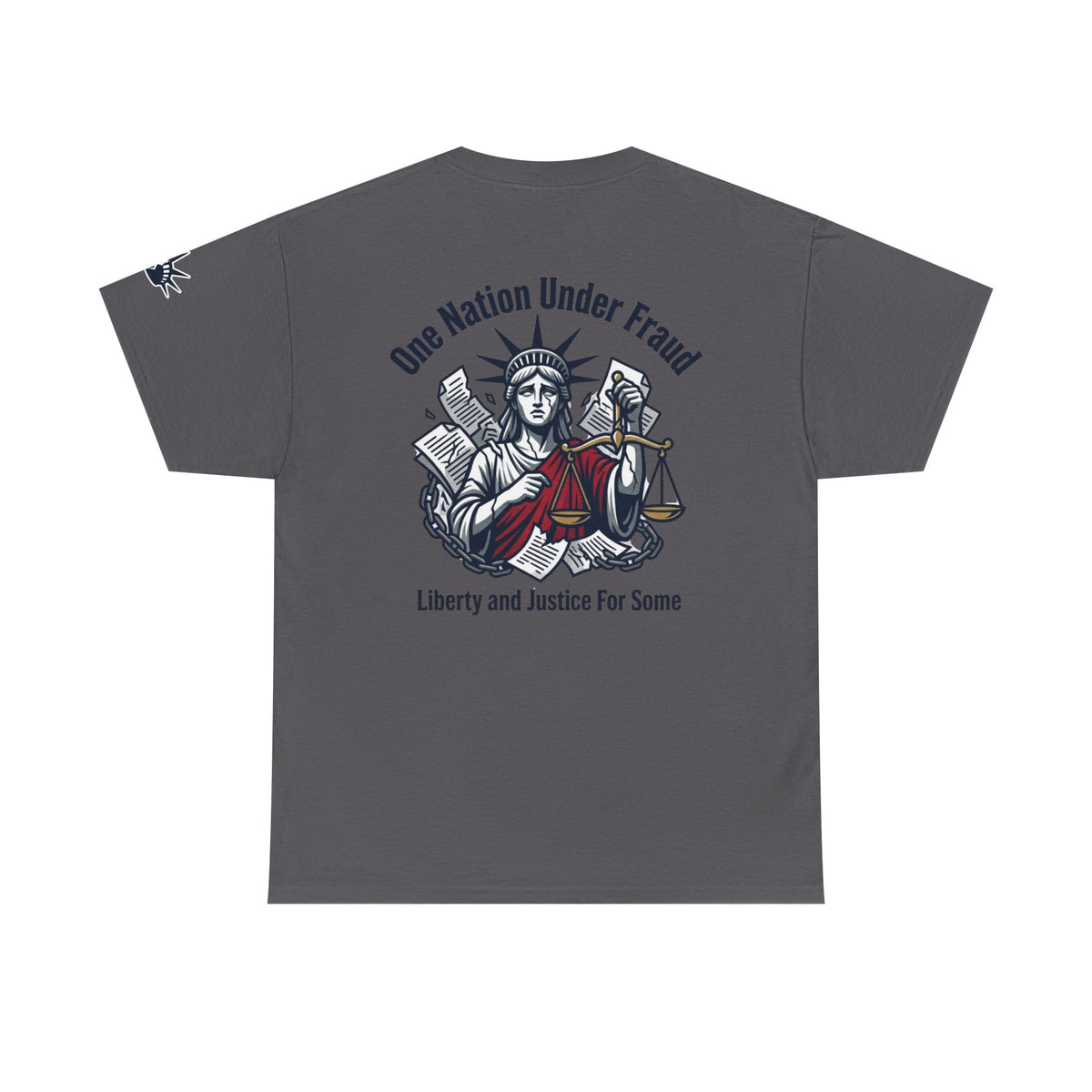 Color: Charcoal | One Nation Under Fraud Premium Graphic Tee