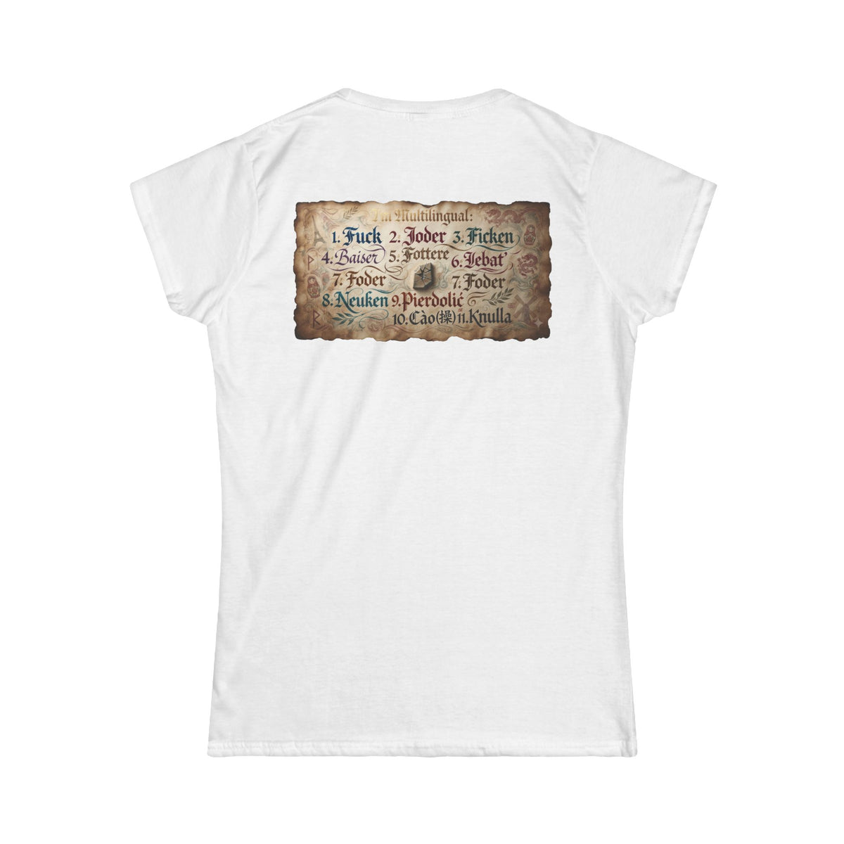 Color: White | Multilingual Women's Tee
