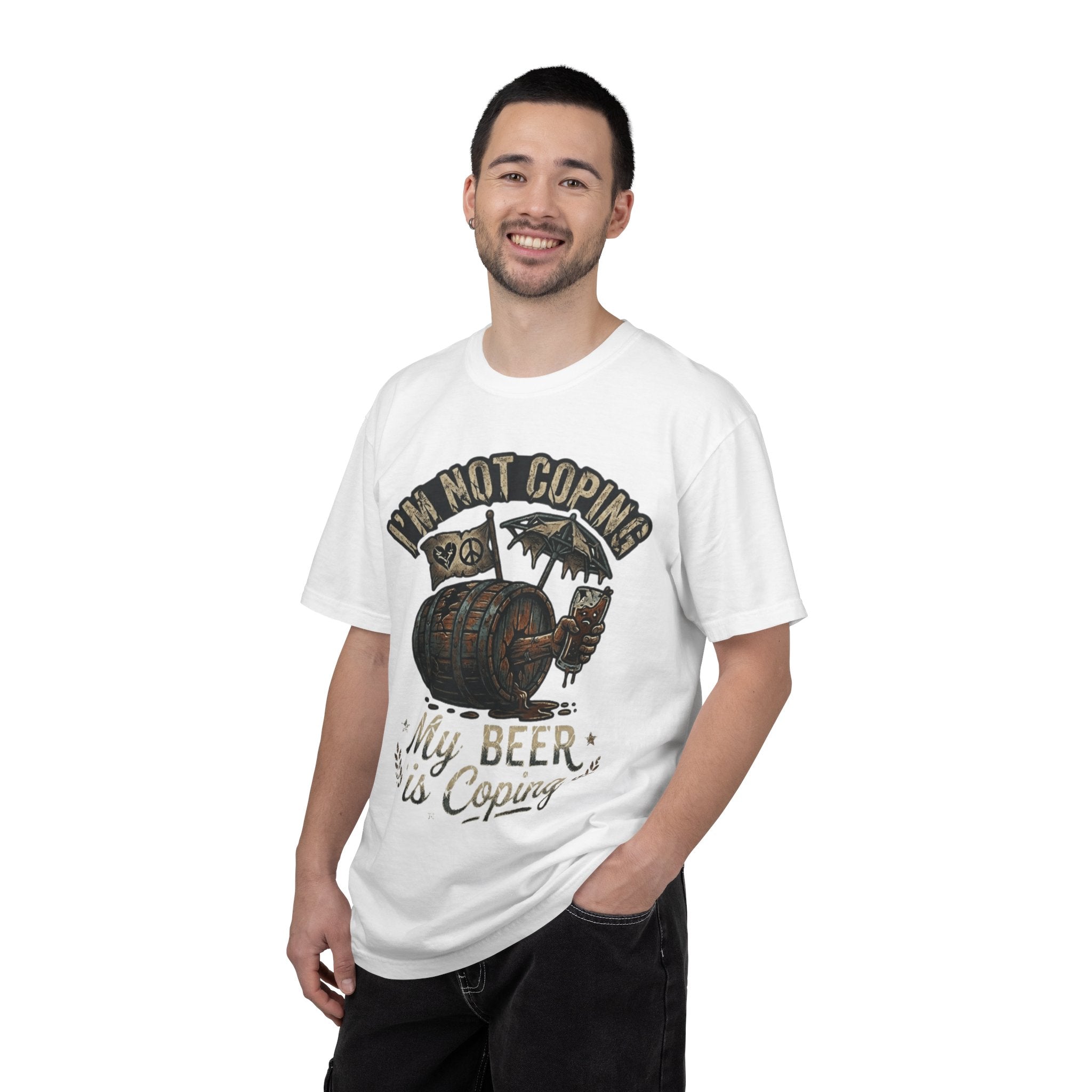 "Beer is Coping" Unisex Garment-Dyed Tee