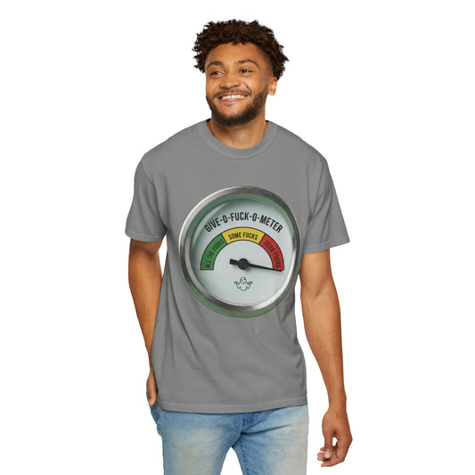 "Fuck-O-Meter" Unisex Garment-Dyed Tee