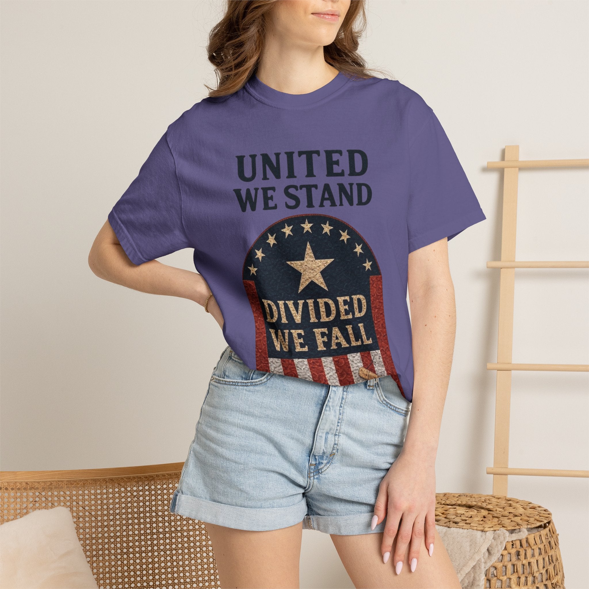 "UNITED WE STAND" Unisex Garment-Dyed T-shirt