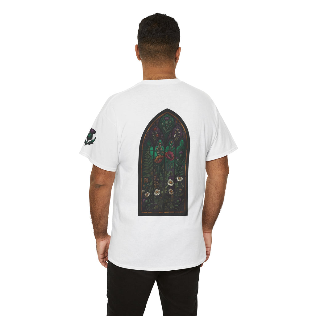 "Stained Glass Floral" Premium Graphic Tee