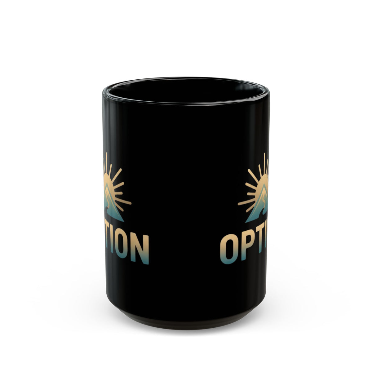 "Obstacle Or An Opportunity" Black Ceramic Mug — Graphic