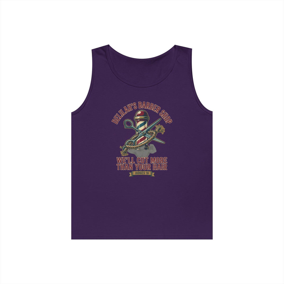 "Good Book Series Delilah's Barber Shop" Tank Top