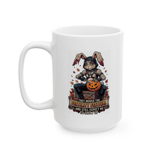 "Fertility Festival" White Ceramic Mug