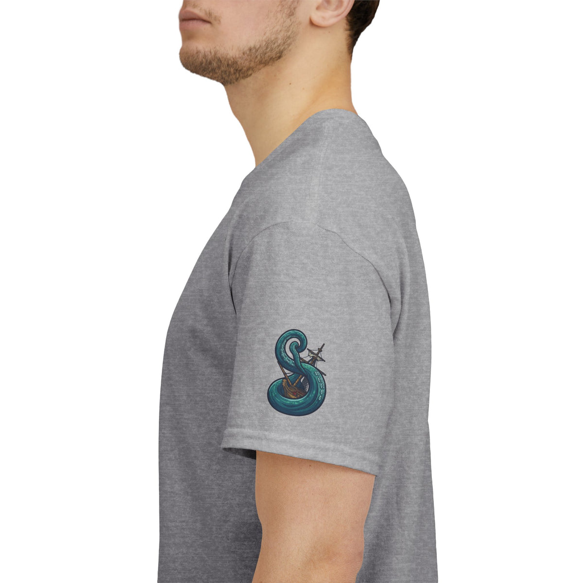 Color: Sport Grey | The Kraken (Norse-Global Maritime) Premium Graphic Tee