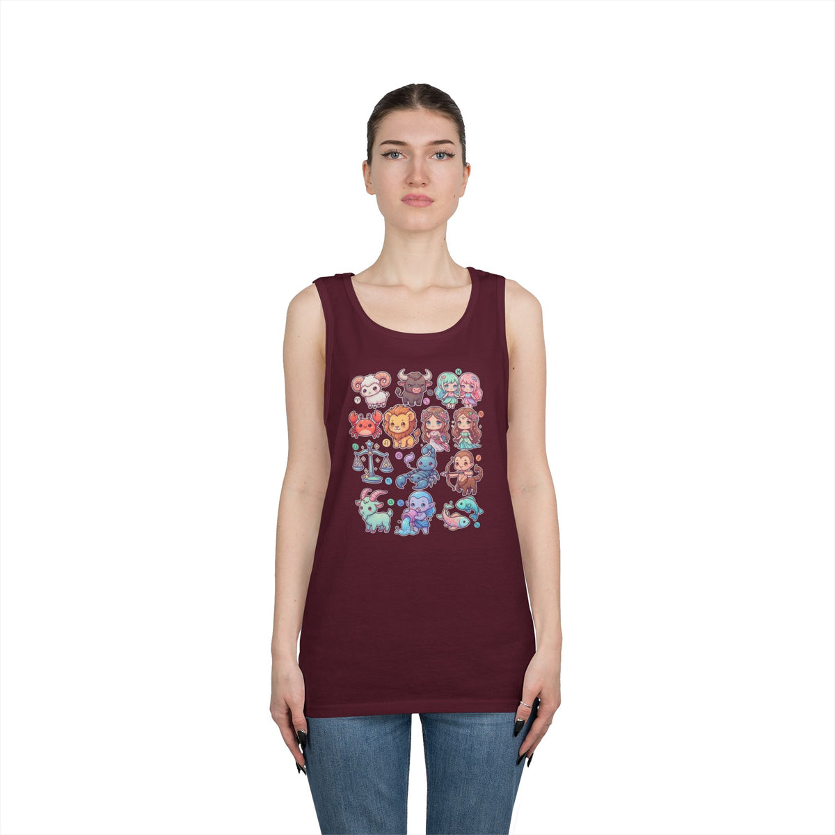 "Cute Chibi Zodiac" Tank Top