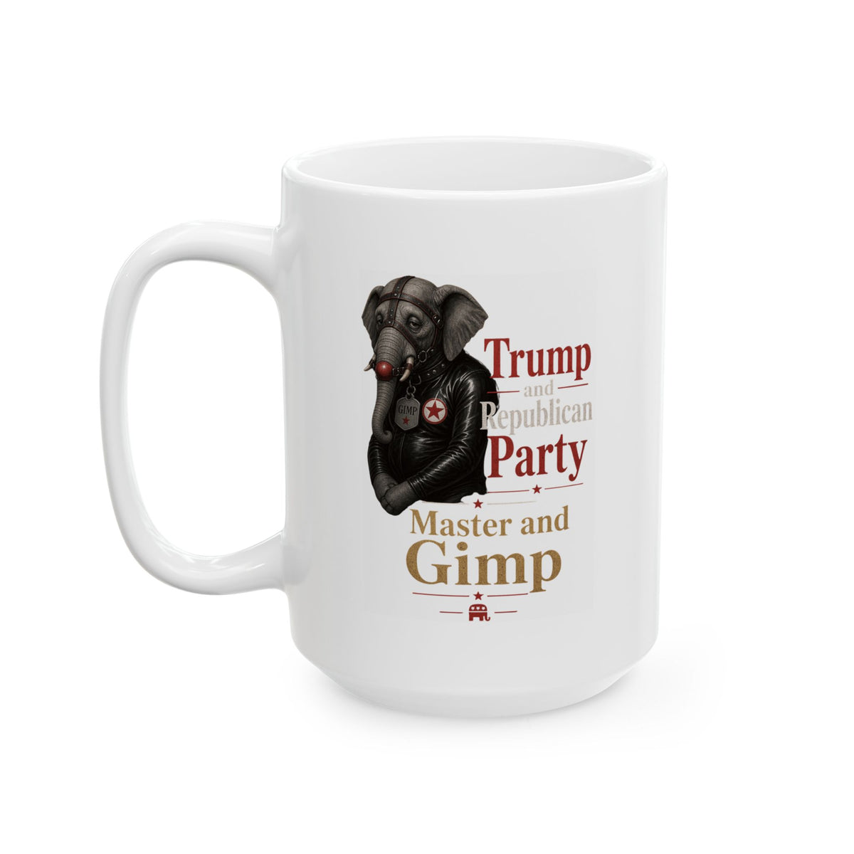 "Master and Gimp" White Ceramic Mug