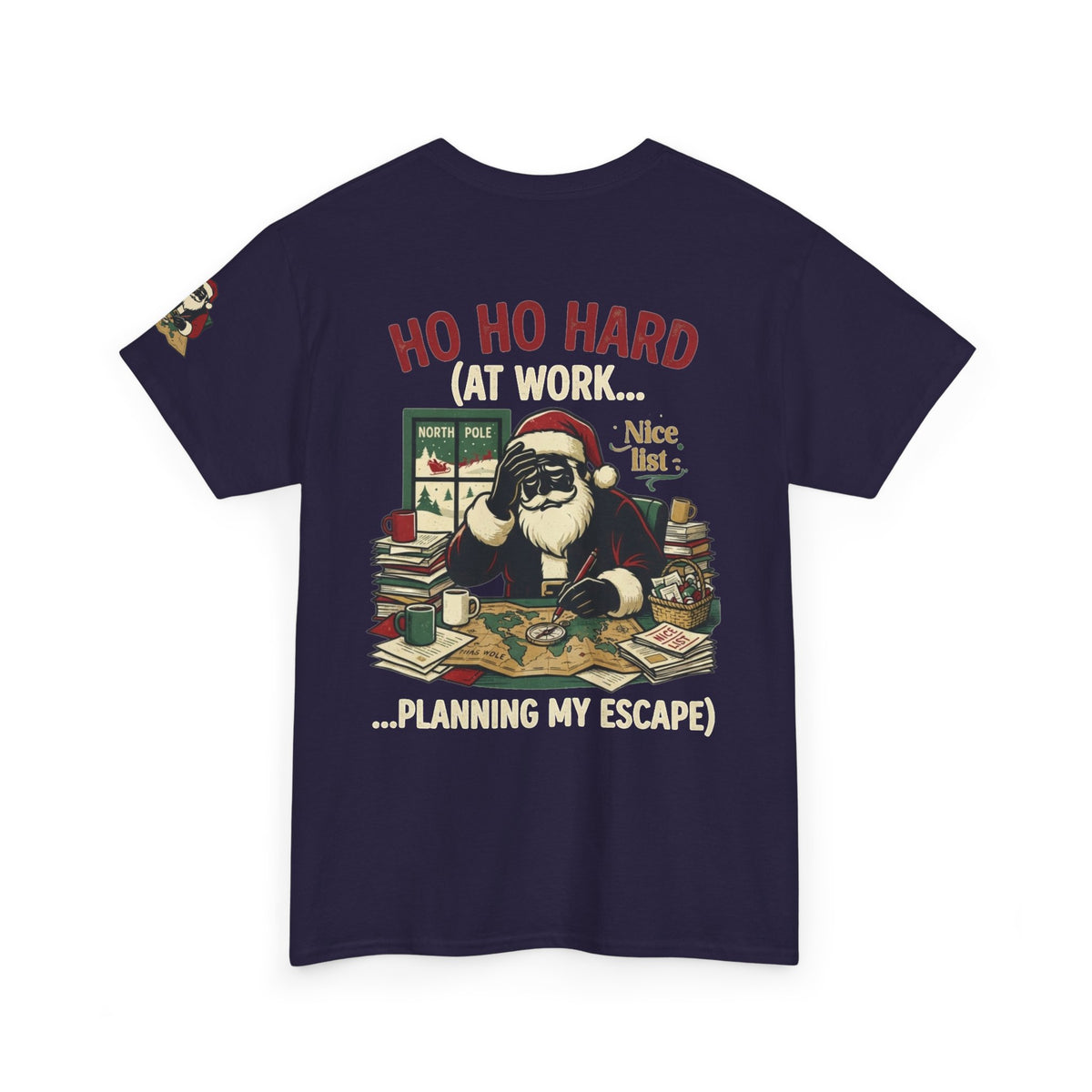 "Ho Ho Hard At Work" Premium Graphic Tee