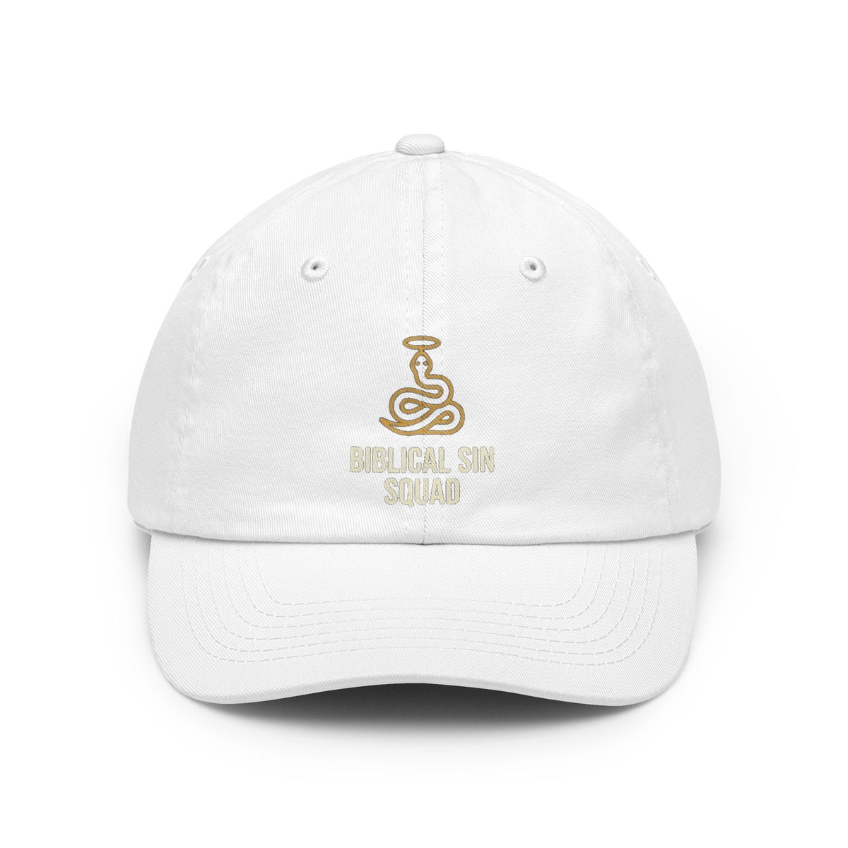 Color: White | Good Book Series Biblical Sin Squad Dad Hat