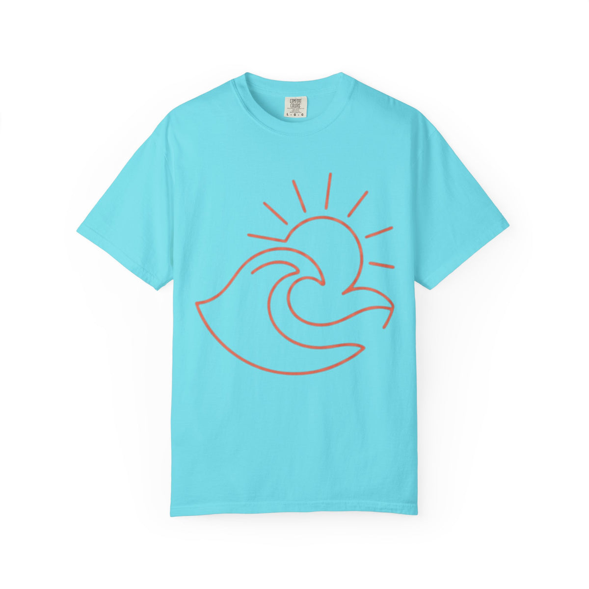 Color: Lagoon Blue | Sun Unisex Garment-Dyed Tee
