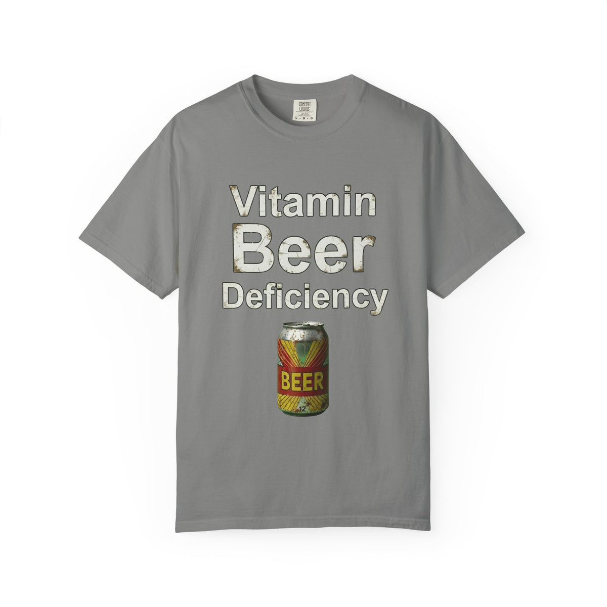 Color: Granite | Vitamin Beer Unisex Garment-Dyed T-shirt