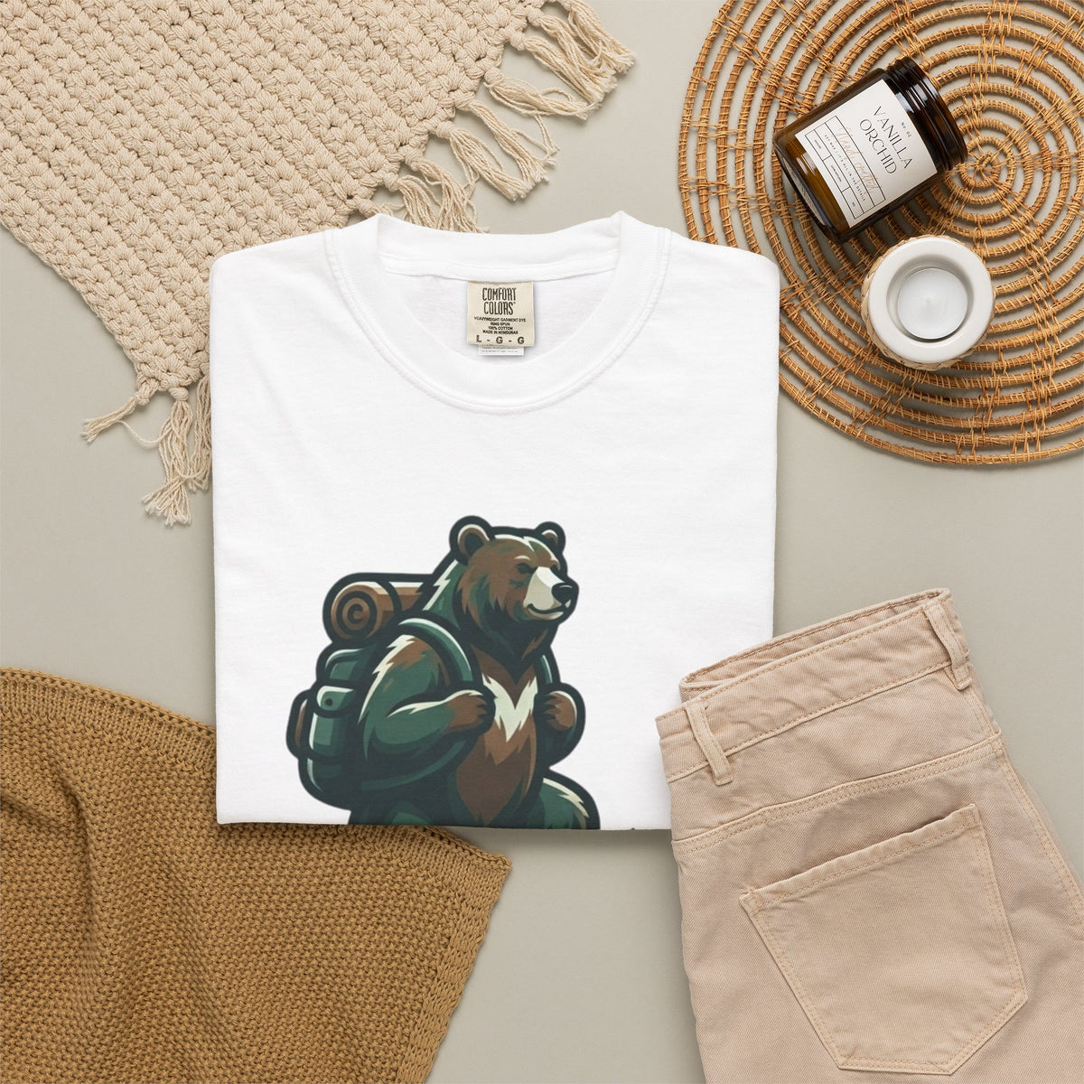 Bear Credible Unisex Garment-Dyed Tee