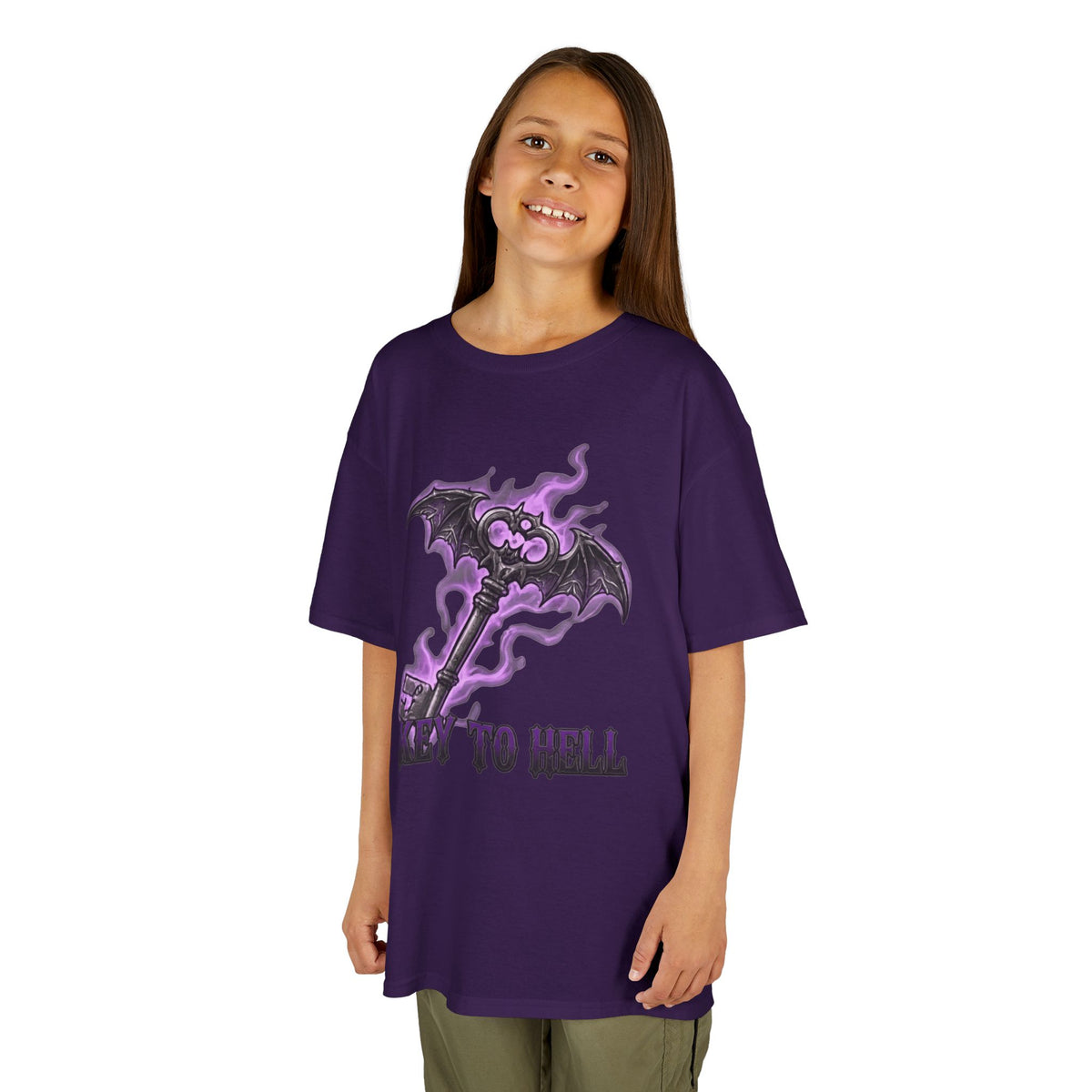 Color: Purple | Skeleton Key Kids Tee