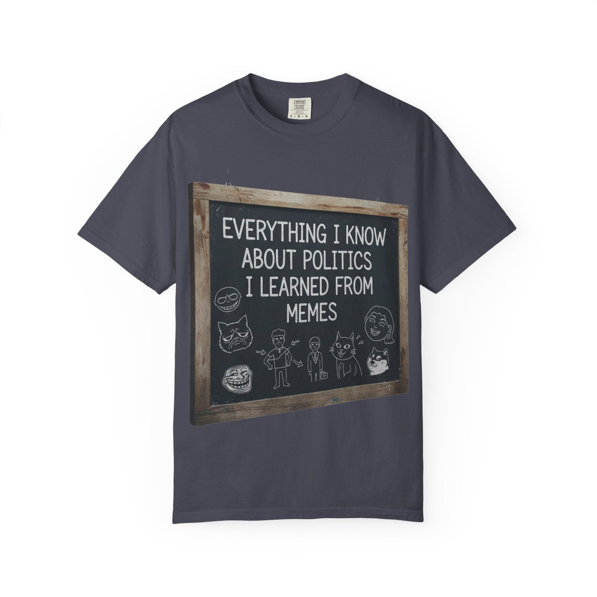 Color: Navy | The Objective Scientist Unisex Garment-Dyed T-shirt
