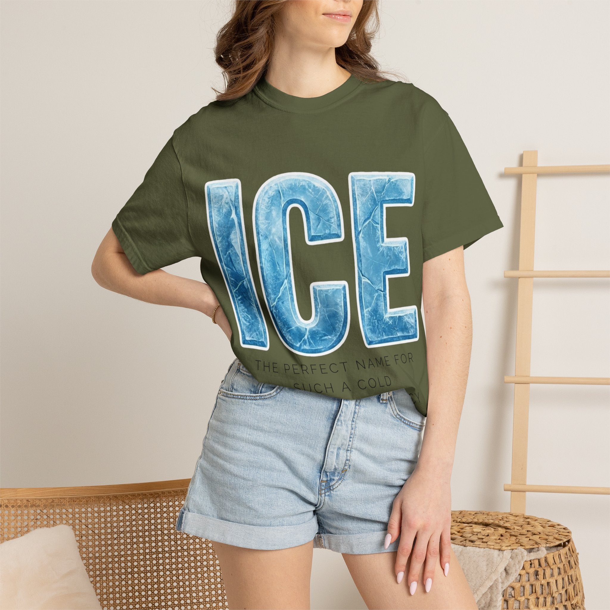 "ICE Cold Government" Unisex Garment-Dyed T-shirt