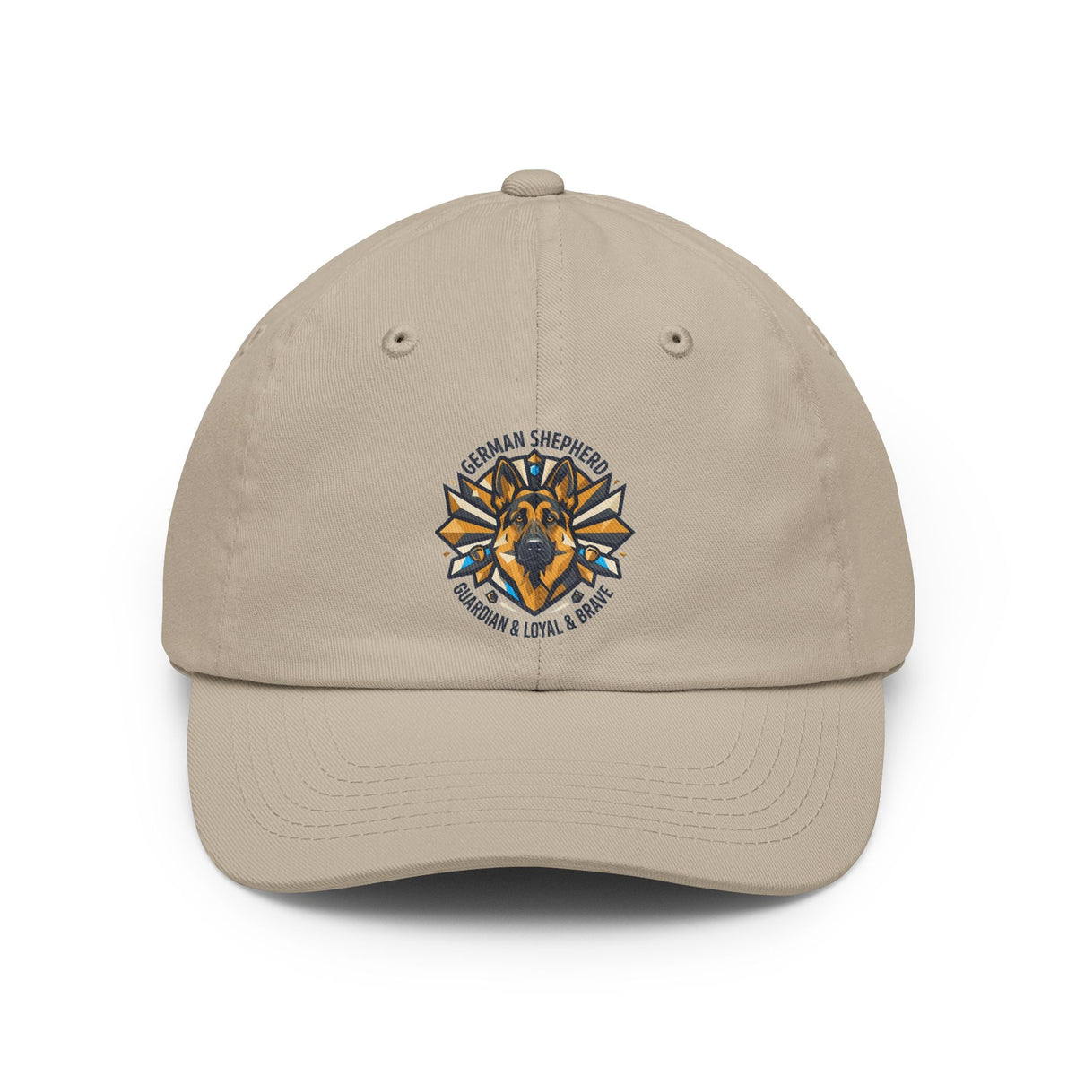 Color: Stone | German Shepherd Guardian Loyal Brave Dad Hat