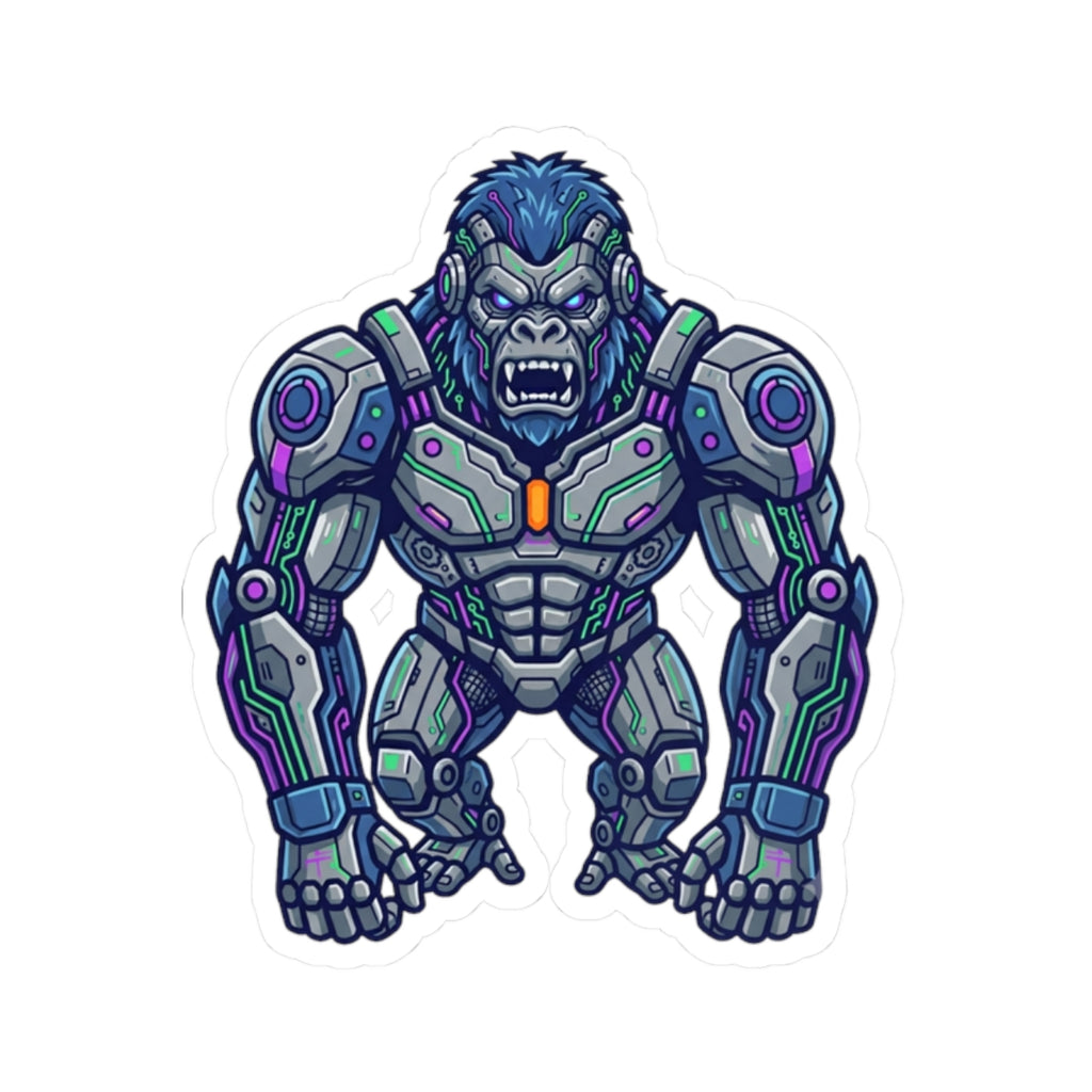"Cyber Gorilla" Sticker — Main