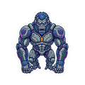 "Cyber Gorilla" Sticker — Main