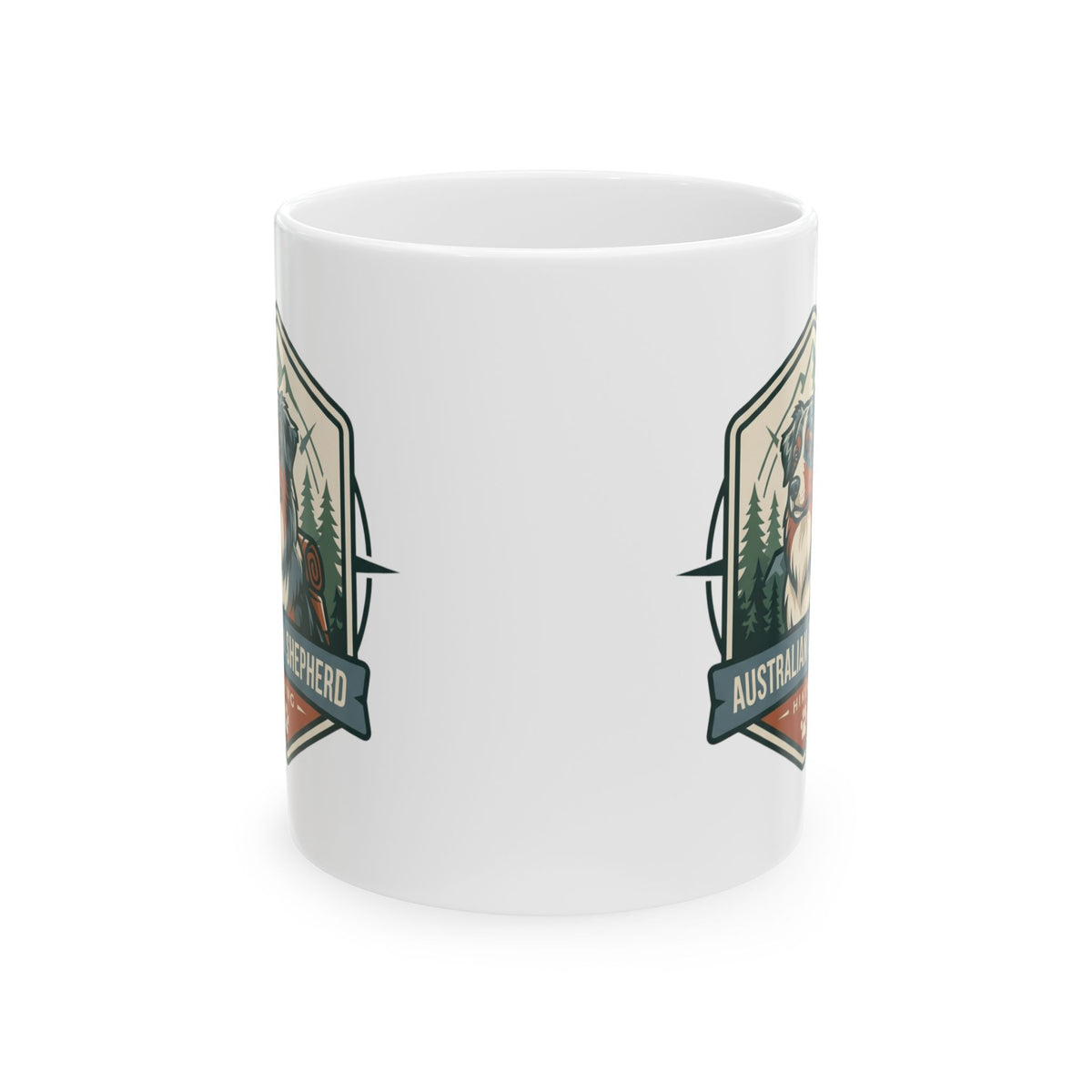 "Australian Sheperd" White Ceramic Mug