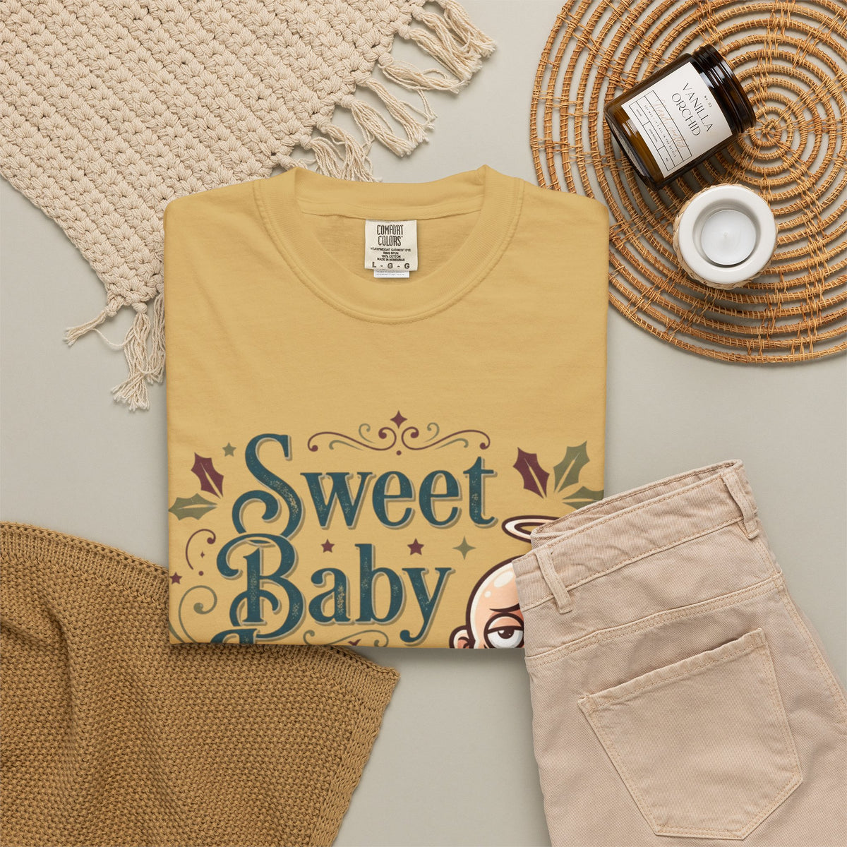 "Sweet Baby Jesus" Unisex Garment-Dyed Tee