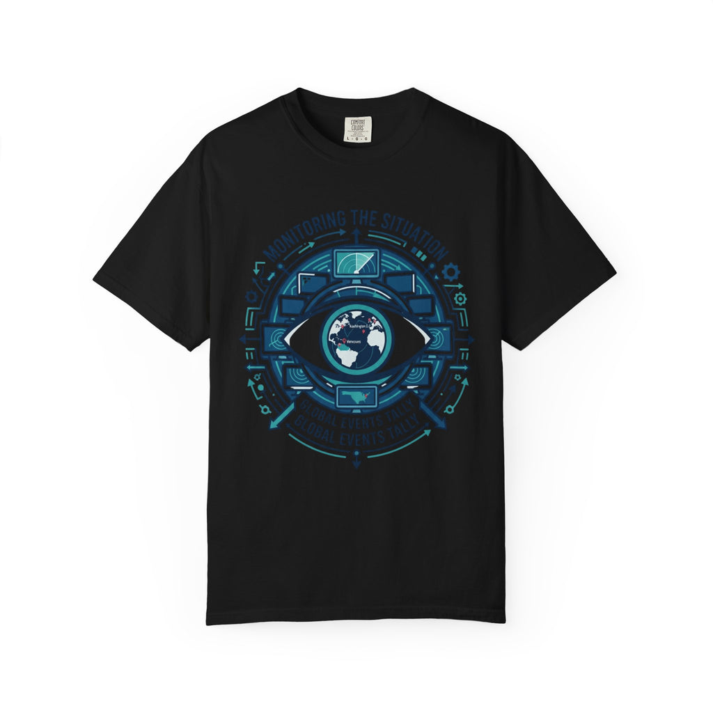 "Monitoring the Situation" Unisex Garment-Dyed Tee