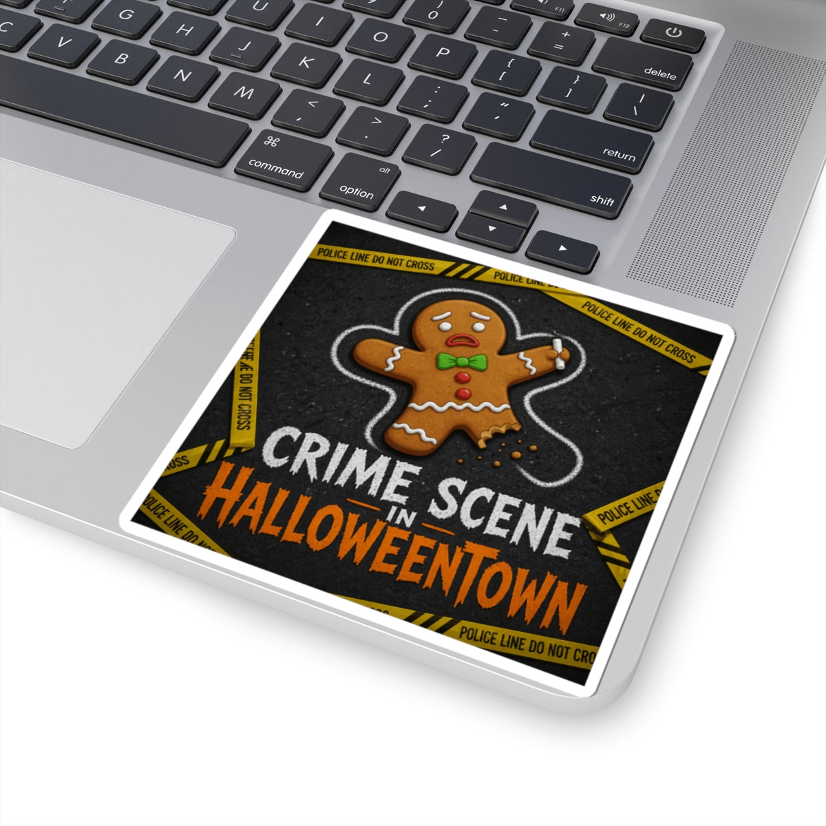 "Crime Scene in Halloweentown" Sticker — Main