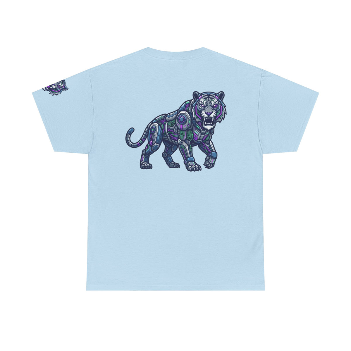 Color: Light Blue | Cyber Tiger Premium Graphic Tee