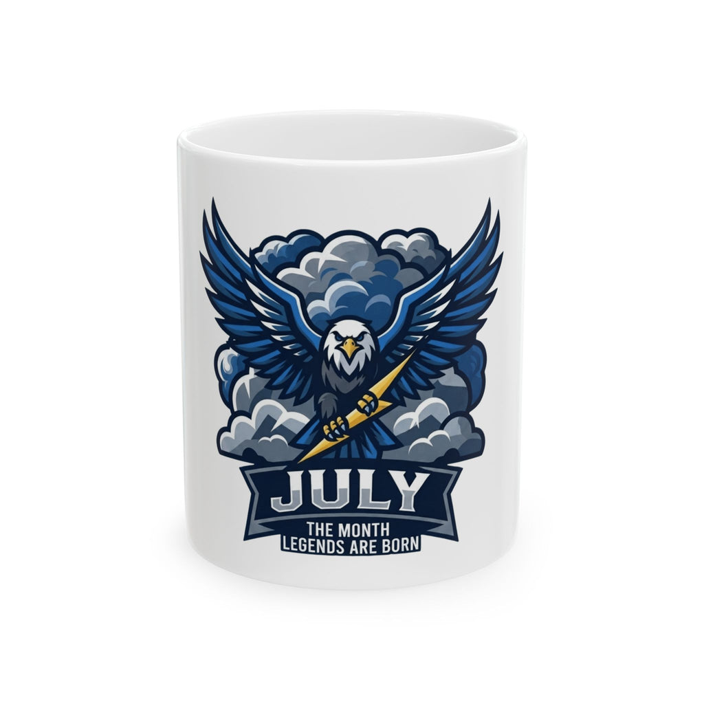 "July Legend" White Ceramic Mug
