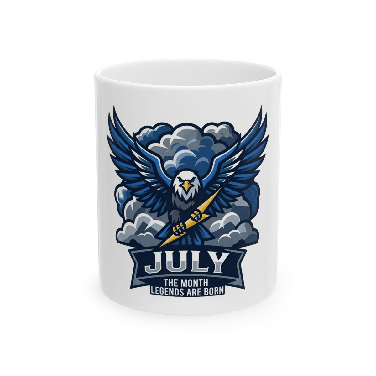 "July Legend" White Ceramic Mug