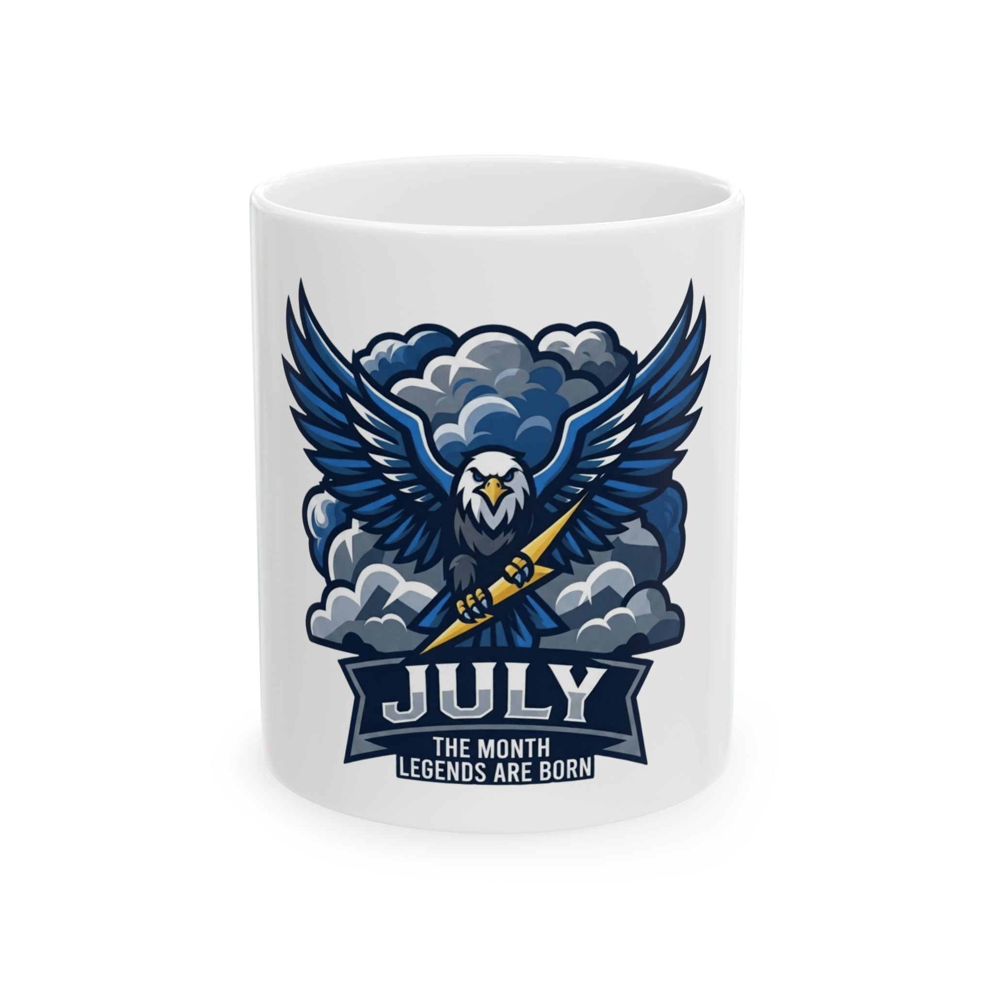 "July Legend" White Ceramic Mug