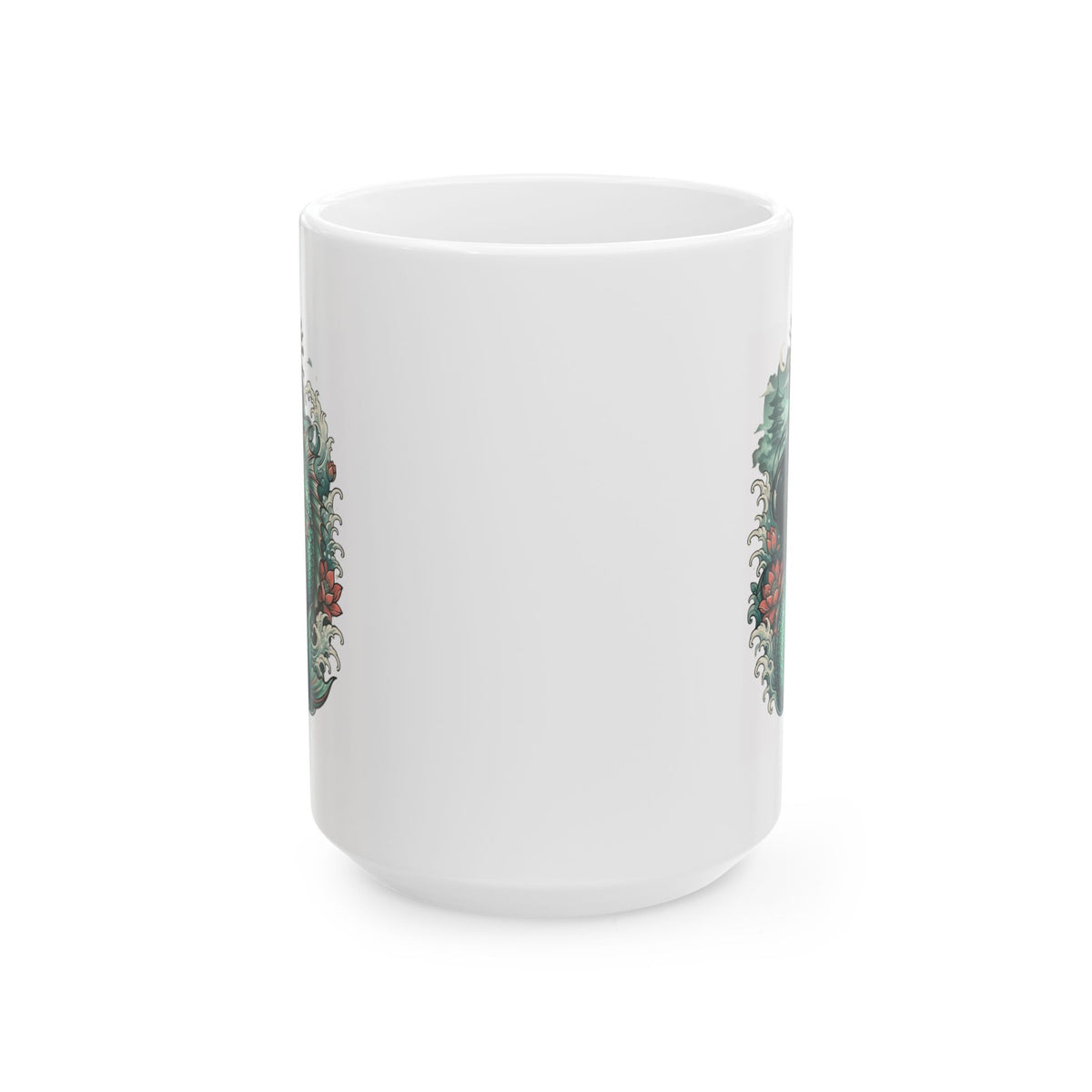 "Ningyo (Japanese Folklore)" White Ceramic Mug