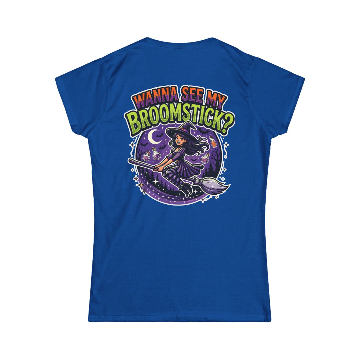 Color: Royal | Wanna See My Broomstick Women's Tee