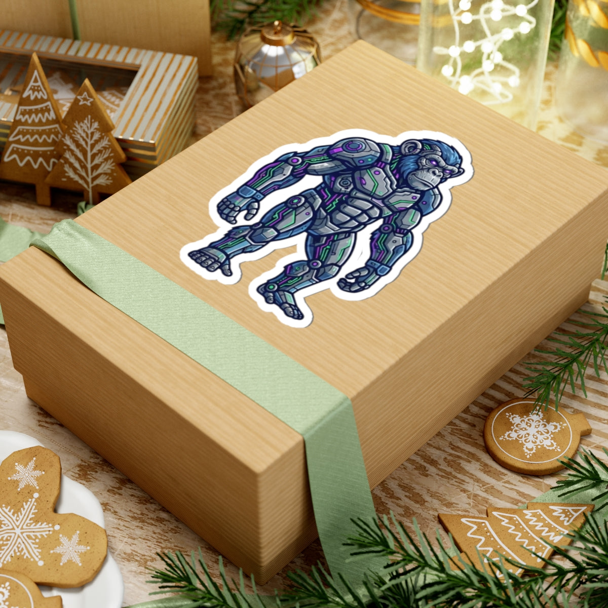 "Cyber Chimp" Sticker — Main