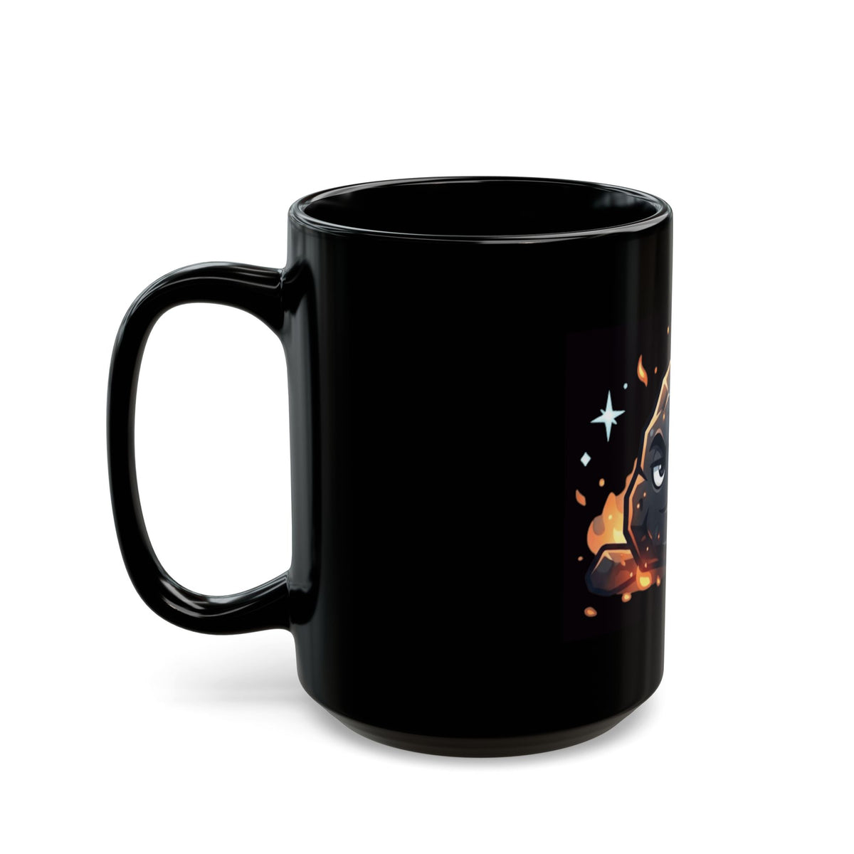 "Nice List Nominee" Black Ceramic Mug — Graphic