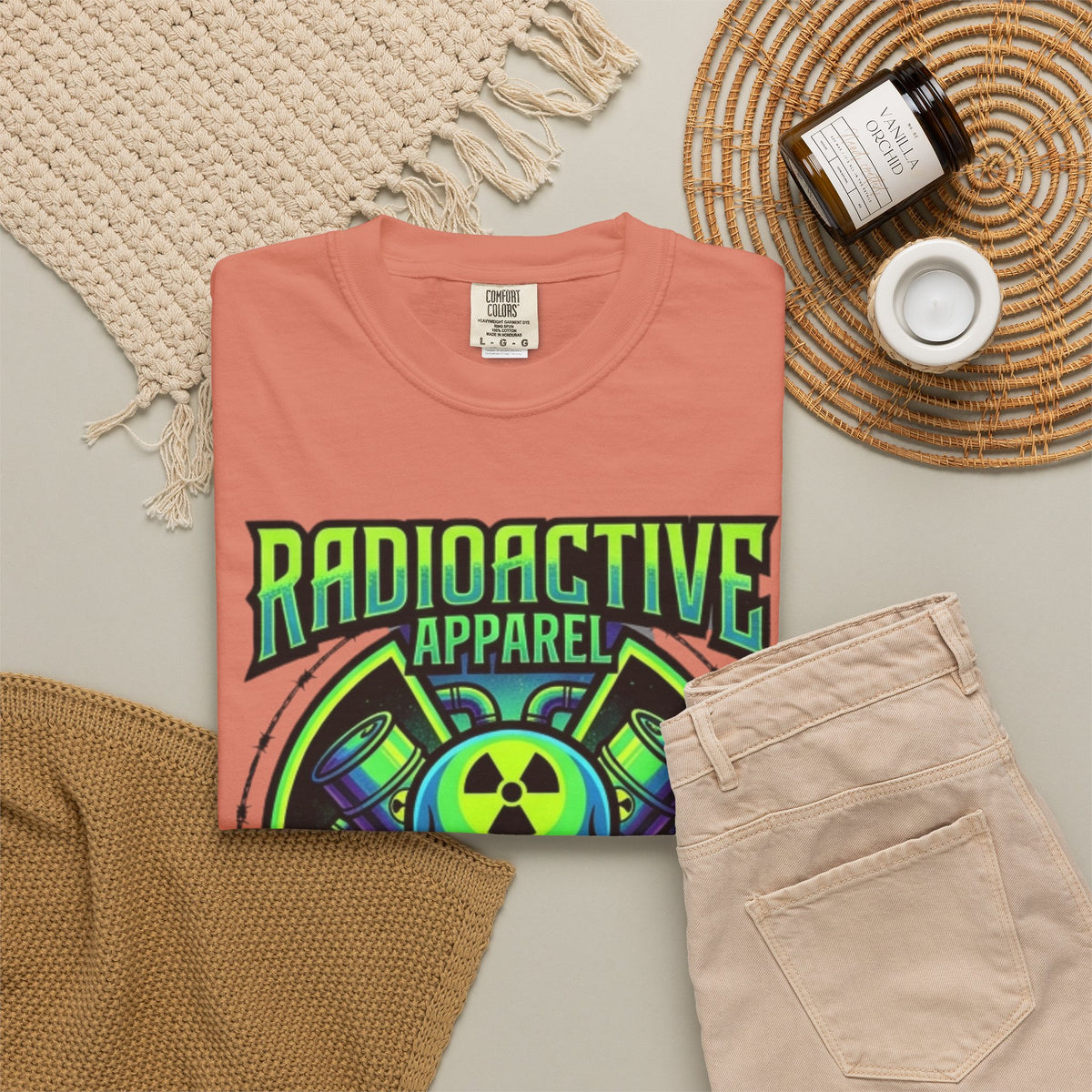 Radioactive Apparel Unisex Garment-Dyed Tee
