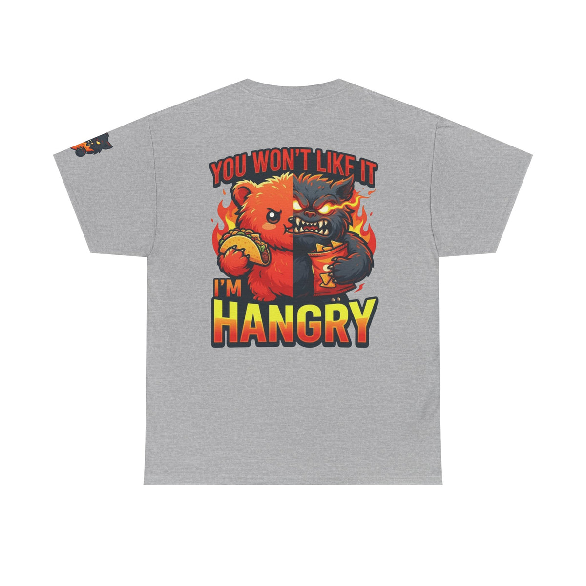 Color: Sport Grey | You Won't Like It I'm Hangry Premium Graphic Tee