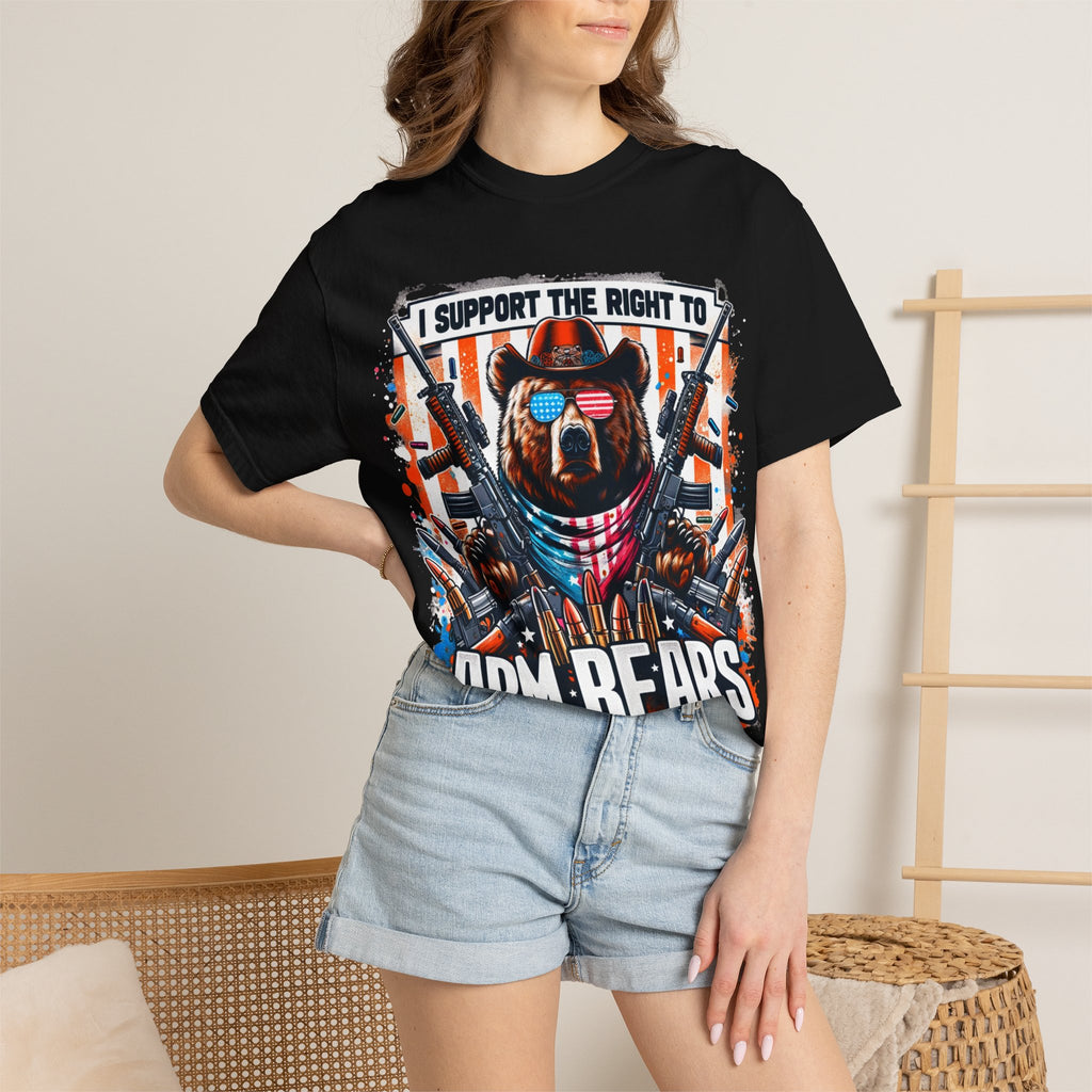 "The Right to Arm Bears" Unisex Garment-Dyed T-shirt