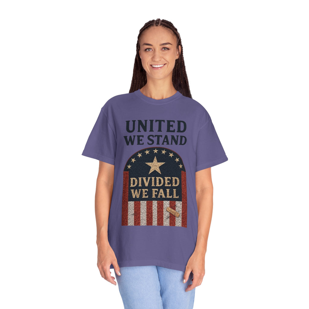 "UNITED WE STAND" Unisex Garment-Dyed T-shirt